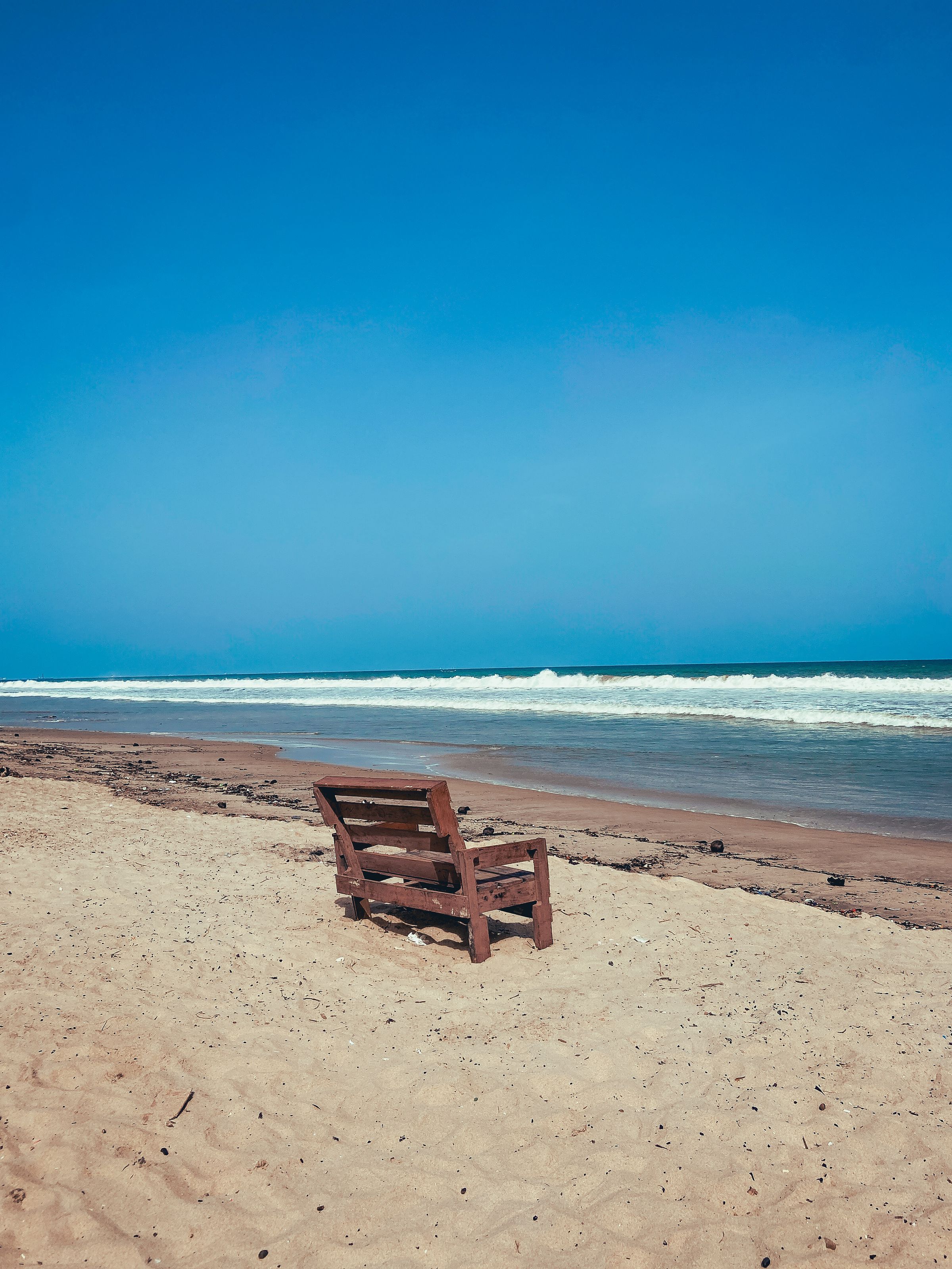 A relaxed moment on the Ghana coast